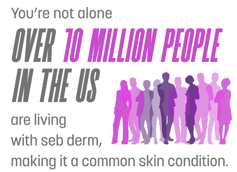 Over 10 million people in the US are living with seb derm